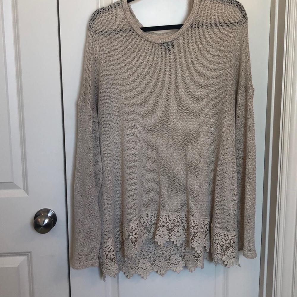 Oatmeal thin sweater